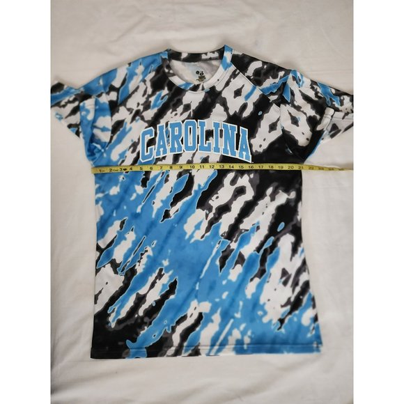 Badger Men's CALIFORNIA Tie Dri Performance Shirt Blue Black White Size Large - Picture 8 of 11